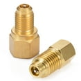 thumbnail image 4 of MYG 2pcs R12 to R134a 1/4 Female Flare 1/2 Acme Male Valve Fitting Adapters Kit Set, 4 of 9
