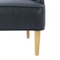 thumbnail image 2 of Linon Hoylake Faux Leather Club Accent Chair, Navy, 2 of 16