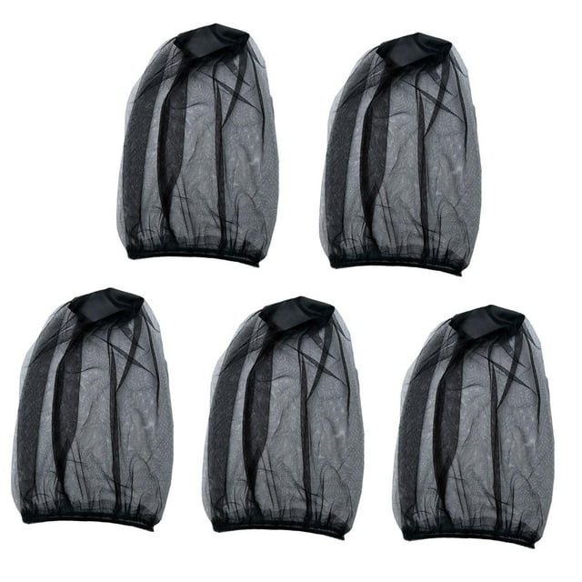 5 Piezas de malla para la cabeza Colamx usable cómoda para escalar jardinería aventuras negro