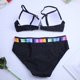 thumbnail image 5 of Conjunto de traje de baño dividido con degradado a juego de color sexy para mujer Fridja  nalpqowj20643, 5 of 9