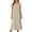 Khaki, variant on Jamicy Nightgowns for Women Square Neckline Long Sleeveless Solid Color Dress Night Gown Victorian Sleep Dress Soft Night Dress Ladies Sleepwear