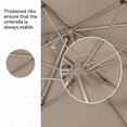 thumbnail image 5 of PURPLE LEAF 9 × 11 FT Patio Umbrella, Outdoor Large Rectangular Cantilever Umbrella Hanging Offset Umbrella with Aluminum Handle for Pool, Deck Garden, Taupe, 5 of 13