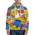 thumbnail image 3 of Simpsons Trendy Cartoon Men'S Fleece Hooded Hoodie, hoodies for women men with pockets,Fall Fashion 2025 Pullover Sweaters Winter Clothes, 3 of 9