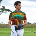 thumbnail image 3 of Balery Chameleon Camisa Polo de Hombre con Estampado, de Manga Corta y Tejido Medio, Camisa Tipo Golf Polo-4X-Large, 3 of 6