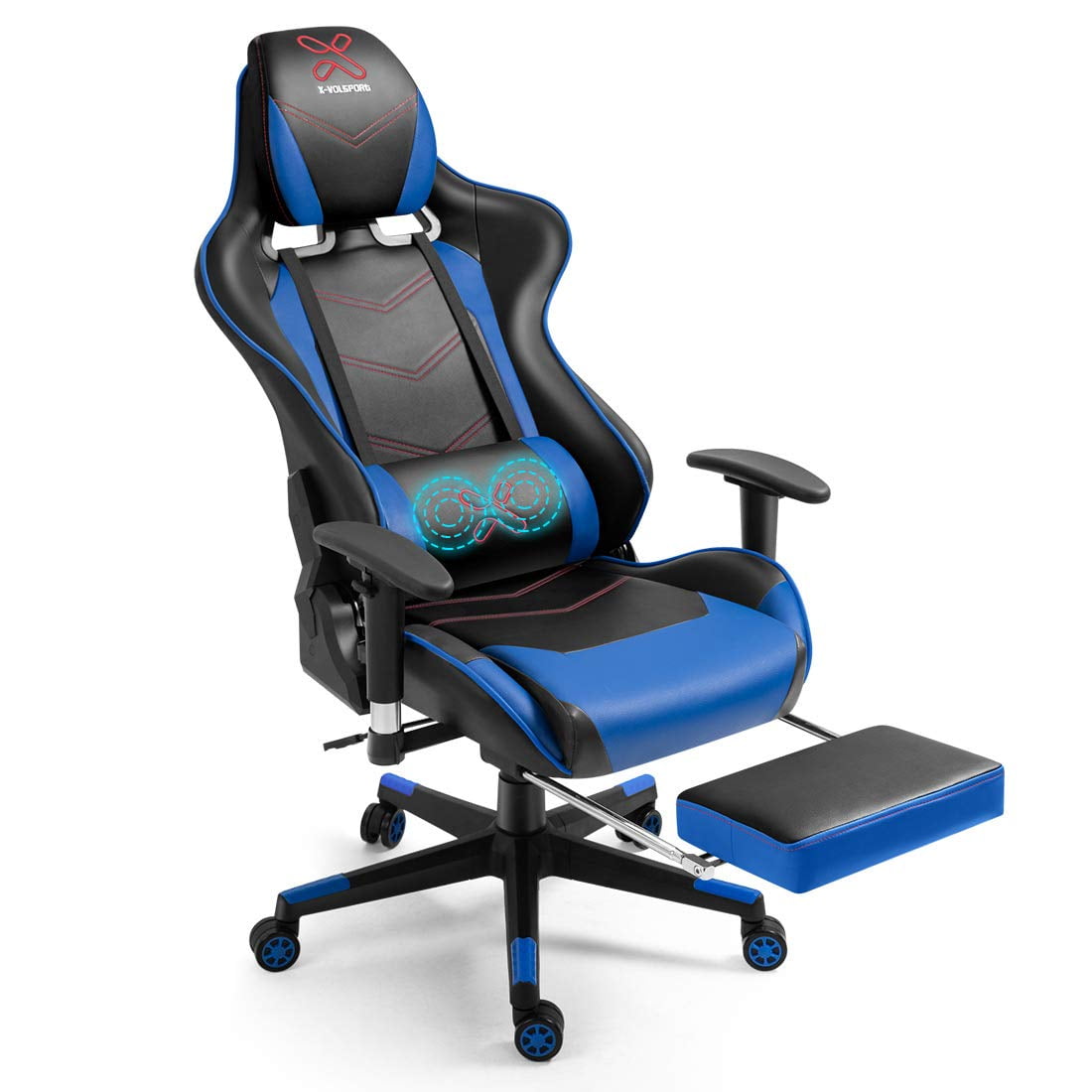Dropship Video Game Chairs For Adults, PU Leather Gaming Chair With  Footrest, 360°Swivel Adjustable Lumbar Pillow Gamer Chair, Comfortable  Computer Chair For Heavy People to Sell Online at a Lower Price