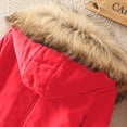 thumbnail image 5 of LEEYNEER Winter Coats for Women Warm Cotton Plush Sherpa Lined Hooded Parka Jacket Zipper Wool Waisted Mid Length Pea Coats with Pockets, 5 of 5