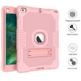 thumbnail image 4 of Dteck iPad 6th Generation Case with PET Screen Protector, Kids Case For iPad 5th Gen with Pencil Holder, Heavy Duty Rugged Dropproof Shockproof Case Kickstand Protective Cover, Rosegold, 4 of 8