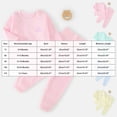 thumbnail image 4 of mgoYE Toddler Baby Boys Girls Clothes 3 6 12 18 24m 3t 4t Long Sleeve Ribbed Top and Pants Set 2 Piece Solid Color Fall Winter Outfits Size 2-3 Years, 4 of 9