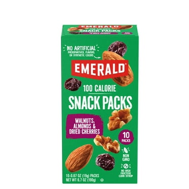 Emerald Nuts, Walnuts & Almonds with Dried Cherries, 100 Calorie Packs, 10 Ct, 6.7 oz