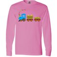 thumbnail image 3 of Inktastic Colorful Toy Train Long Sleeve T-Shirt, 3 of 5