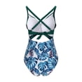 thumbnail image 6 of Gswybco Summer Swimsuits for Women Period Swimwear 1 Piece Pleated Bathing Swimwear Strappy Adjustable Swimwear Beachwear with Chest Cushion, 6 of 9
