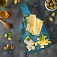 thumbnail image 5 of Underwater Cutting Board, Mermaid Fishtail Floating Bubbles Mythical Creature Ocean Life Art Print, Decorative Tempered Glass Cutting and Serving Board, Wine Bottle Shape, Blue, by Ambesonne, 5 of 5