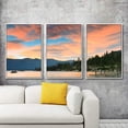 thumbnail image 2 of IDEA4WALL 3 Piece Framed Canvas Wall Art for Living Room, Bedroom Lake Tahoe Canvas Prints for Modern Home Decoration Ready to Hang, 2 of 4
