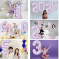 thumbnail image 3 of Fiesta de cumpleaños número 5 con globos numéricos de Yeodong, 40 cm, color morado, 3 of 6