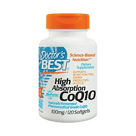 Doctor's Best High Absorption Coq10 w/ BioPerine (100 mg), 120 Soft gels , Pack of