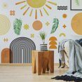 thumbnail image 1 of LADIGASU Bohemian Style Sun Arched Door Leaf Wall Sticker Salón Dormitorio Decoración Del Hogar Vinilo Pared Rebajas Flash Deals 1X Adhesivo Mural, 1 of 6