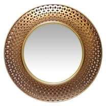 Infinity Instruments Bolly Gold/Copper Round Transitional 15.75-inch Wall Mirror