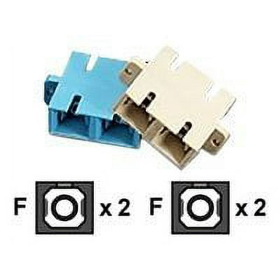 Leviton 49884-BAD SC Duplex Adapter w/ Phosphor Bronze Sleeve - Beige