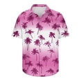 thumbnail image 4 of Blusa y camisa de manga corta con cuello vuelto Camisa casual para hombre Camisa de bolos vintage de manga corta Camisas de verano de playa cubana Camisa con botones Blusa para hombre Poliéster, 4 of 5