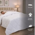 thumbnail image 3 of Reebok RBK FRESH Fashion Stripe Comforter - Lightweight All-Season, Breathable Performance Bedding Twin White, 3 of 6