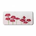 thumbnail image 1 of Floral Computer Mouse Pad, Illustration of Botanical Wild Flowers Artwork, Rectangle Non-Slip Rubber Mousepad X-Large, 35" x 15" Gaming Size, Pale Rose Ruby, by Ambesonne, 1 of 2