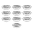 thumbnail image 1 of Speravity 10 unids/set rejilla de ventilación ajustable de acero inoxidable para rejillas de ventilación redondas para el hogar plateadas Type1 NO1, 1 of 6