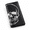 black with Skull Embossed, variant on Brown 82 Genuine Leather Long Bifold RFID Blocking Checkbook Wallet for Men