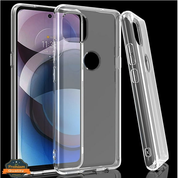 Xpression Case for Motorola Moto G Power 2021 Ultra Slim Thin Silicone Soft Skin Flexible TPU Gel Rubber Candy Gummy Protective Hybrid Phone Cover [Clear]