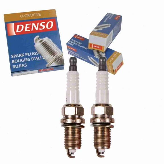 2 pc DENSO 3120 Standard U-Groove Spark Plugs for 4609 079 90919-01164 K16R-U11 SP0RC12YC5 Ignition Wire Secondary