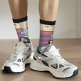 thumbnail image 6 of Masiiu Bluey Pattern Adult Crew Socks, Breathable Color-Block Mid-Calf Socks, Comfortable for Daily Wear and Sports, 6 of 6