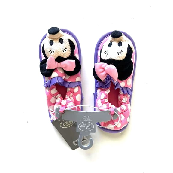 Disney  Minnie Mouse Happy Helpers Plush Slippers Size 9/10