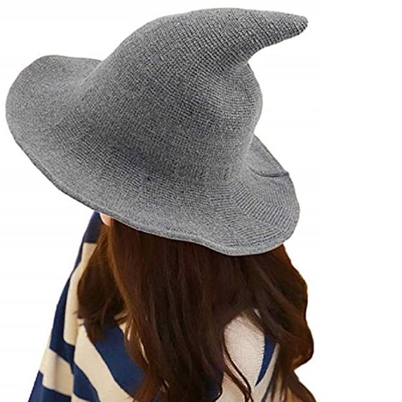 Stibadium Women Wool Sharp Pointed Witch Hat for Halloween Christmas Costume Party