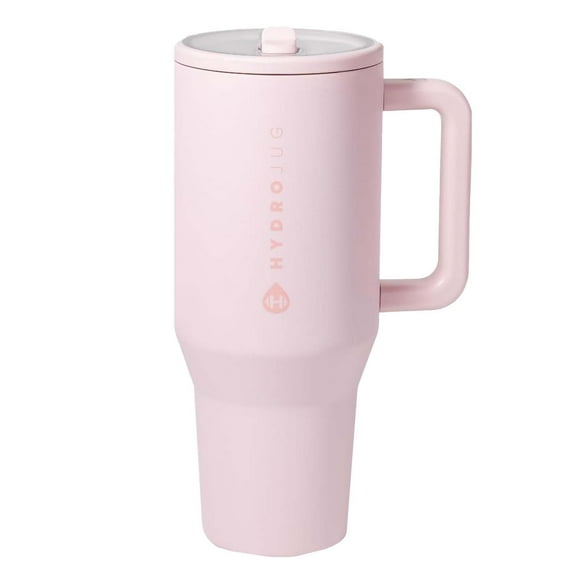 Hydro Jug 40oz Stainless Steel Water Bottle – Insulated, Leak-Proof, Cup Holder Compatible for Trave(Light pink)