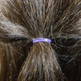 thumbnail image 2 of Amelia Beauty | 1/2in, Purple, Elastic Rubber Band Pony Tail Holders | Made in USA, Ideal for Ponytails, Braids, Twists, Dreadlocks, Styling Accessories for Women, Men and Girls | 500 Pack, 2 of 6