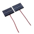 thumbnail image 1 of 2 PCS Panel solar 1W 3V 100MA Célula con cable para cargar la batería 2-3V, 1 of 9