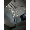 thumbnail image 3 of Sonneman S1d36k-Jr18xx12 Suspenders Led 4-Tier Tri-Bar Multi Light Pendant - Black, 3 of 7