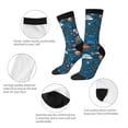 thumbnail image 3 of KLL Cartoon Space1 Print Cool Socks Men's Women's Crew Socks Funny Crazy Novelty Stockings, 3 of 6