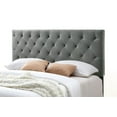 thumbnail image 3 of Belle Isle Furniture Auburndale Modern Metal Tufted Rubberwood Headboard, Full, Gray, 3 of 3