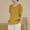 Yellow, variant on ChaoHeng 2025 Summer Women'S Clothes Trendy Tops for Women 2025 Summer Ladies' Fashionable Embroidered Cotton and Linen Loose V-neck Short Sleeved Top