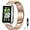 Rose Gold, variant on FESIGN Stainless Steel No Gap Watch Band Compatible with Samsung Galaxy FIT3 Metal Replacement Strap for Samsung Galaxy FIT 3 for Women Men, Black