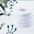thumbnail image 2 of LEEYNEER Durable Elastic Rope for Crafts Vibrant White Plastic String Perfect for Jewelry Making and Projects 50M Roll, 2 of 6