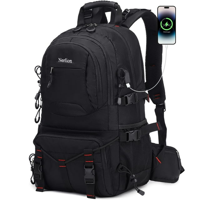 Mochila de Senderismo Nerlion 40L Impermeable para Hombre y Mujer