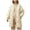 Beige, variant on DAFPZW Mid-Long Quilted Jackets for Women Button Down Winter Coats Lightweight Loose Puffer Padded Outerwear with Pockets