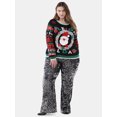 thumbnail image 2 of No Boundaries Christmas Sweater, Midweight, Women's and Women’s Plus, 2 of 5
