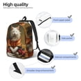 thumbnail image 4 of Naloa Haystack Meditating Cat Canvas Backpack for Men Women Rucksack Casual Travel Daypack College Tote Satchel Bookbag for Teens-Medium, 4 of 7