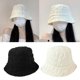 thumbnail image 4 of Puff Fisherman Hat Wrinkle Balletcore Bucket Hat For Girls Solid Color Fashion Hat Bucket Hat Stylish Headwear Black, 4 of 4