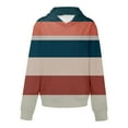 thumbnail image 5 of Bovemsi Sweatshirt for Women Oversized Hoodies Striped Plus Size Sweatshirts Long Sleeve Pullover Fall Clothes With Pocket Comfort Hoodie, 5 of 6