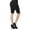 Black, variant on HyBrid & Company Womens 11.5 inch Inseam Butt Lift Stretch Bermuda Shorts