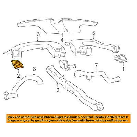 CHRYSLER OEM 300 Dash Air Vent-AC A/C Heater Duct Outlet Louvre Left 1VU75DX9AB