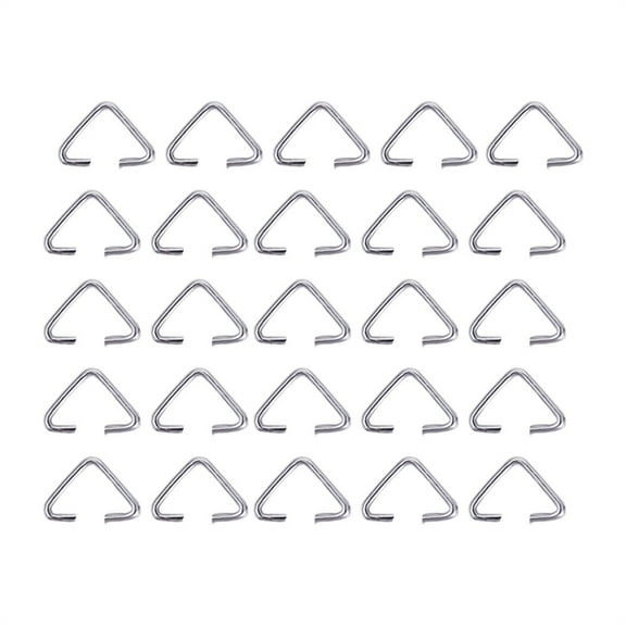 600Pcs Sturdy Stainless Steel Triangles Open Jump Rings for Craft Jewelry Making Earrings and Necklace Connectors